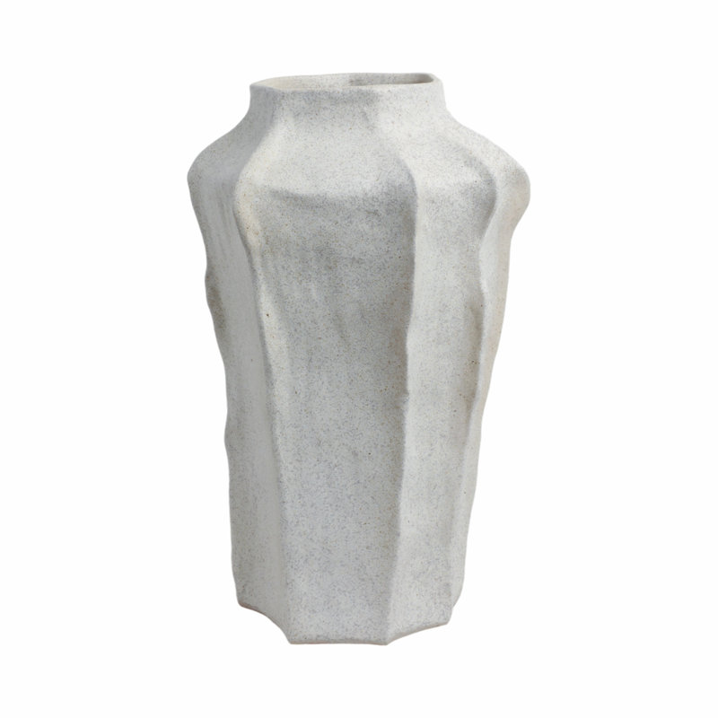 Sagebrook Home 20" Delrio Large Porcelain Vase, Gray