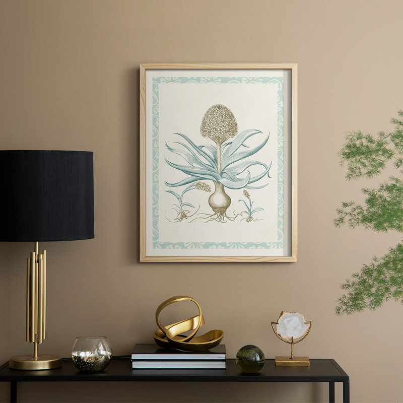 Reproduction encadrée Willow Blue Besler IV - bois massif, H 11 po x l 9 po