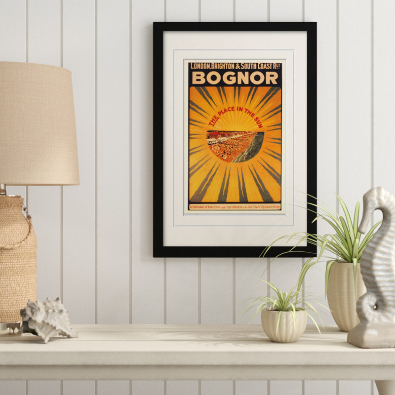 Print, Yellow, Black Frame, 40cm H x 30cm W
