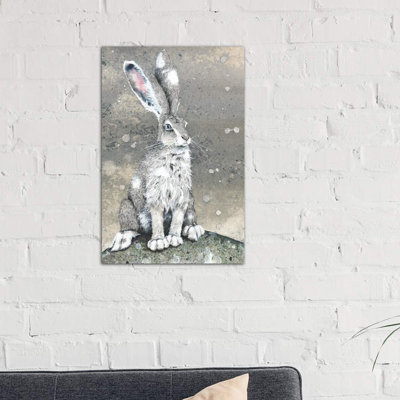 Silver 1 Piece Wrapped Canvas Wall Art