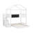 Twin Over Full House Bunk Bed With Blackboard And Storage Staircase-119285466