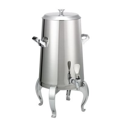 Flame Free Stainless Steel Vacuum Insulated Coffee Urn, Regal Base, Flat Lid, 3 Gallon