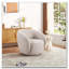 Fauteuil d'appoint pivotant rembourré Boucle-1733872565