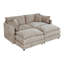 Canapé-lit en chenille moderne avec repose-pieds-1006864278-1006864279
