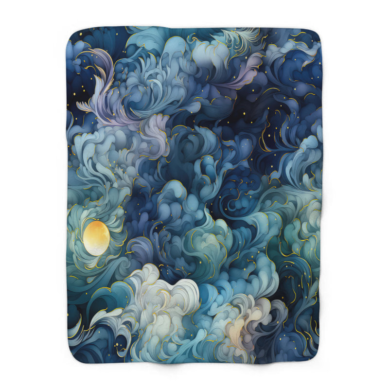 Couverture céleste Celestial Time, Lit simple