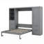 Grand lit escamotable mural avec tablettes-1786317012