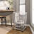 Metal Deep Set Metal Mesh Laundry Basket Storage Cart with Wheels and Handles-62972722-62972726
