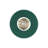 Orwell 1-Light Flush Mount in Chrome with Pine Green-1012116633