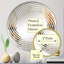 Or et beige Renaissance Rhythms - Miroir mural en spirale - MIR113442-Rond-95181584