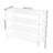 4 Tier Modern Minimalist Freestanding Rectangle Acrylic Shoe Storage Rack-849802061