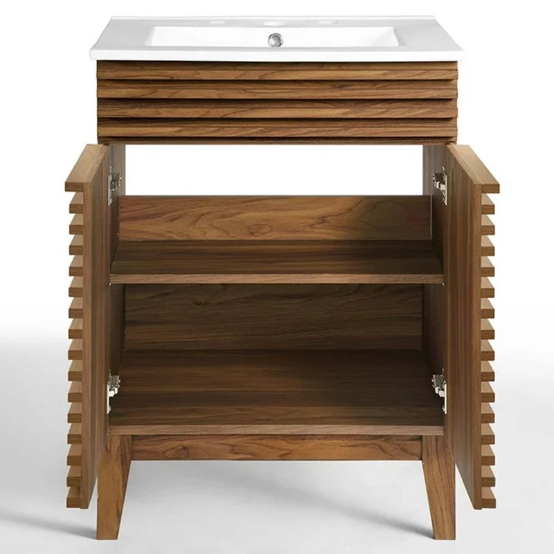 Render 24" Bathroom Vanity by Modway, Walnut
