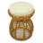 Adero Rattan Accent Stool-1811209824