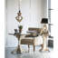 Lustre en bois de style campagnard blanc vieilli de style campagnard Chandeliar, ampoule non incluse