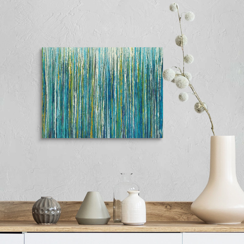 " Greencicles ", 12" H x 16" W x 1.5" D, Canvas