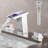 LED Waterfall Bathroom Faucet – 8-Inch Widespread 3-Hole Vanity Sink Faucet with Double Handles and Modern Touch-On Design-113012456