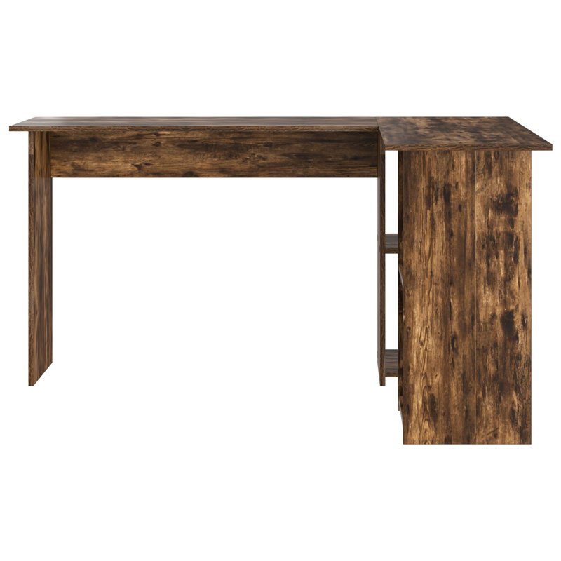 Desk Engineered Wood Medium Desk, Smoked Oak