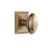 Grandeur Concealed Screw Mechanism Oval Knob with Square Rosette