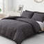 Microfiber Geometric Duvet Cover Set-126200650-126200651