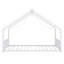 Structure de lit pour enfant pleine grandeur avec bandes lumineuses à DEL, structure de lit en fer sur le toit