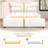 Leeandrew Butterfly-Shaped PU Leather Platform Bed With Wooden Slats-112250924-112250927