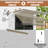 Meetwarm 13.1'X 8.2' Patio Awning Retractable Awning Cover For Sunshade Shelter, Outdoor Patio Canopy With Manual Crank Handle\/Water-Resistant 280G\/M² Polyester For Patio, Balcony, Yard-98803724