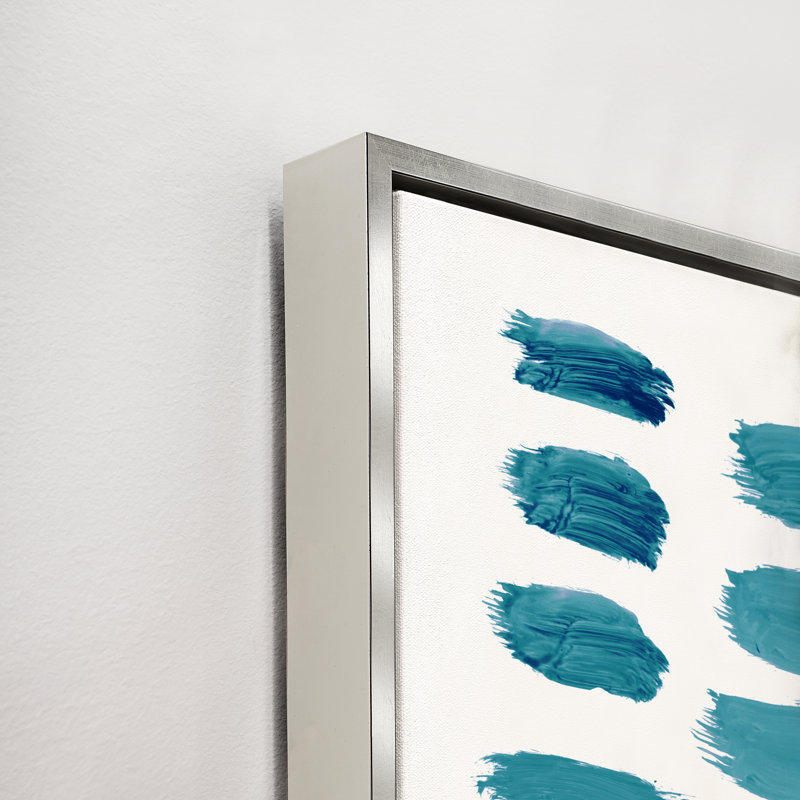 Blue Arrangement IV Print by Guseul Park, 41.5" H x 31.5" W x 1.5" D, Glass Coat