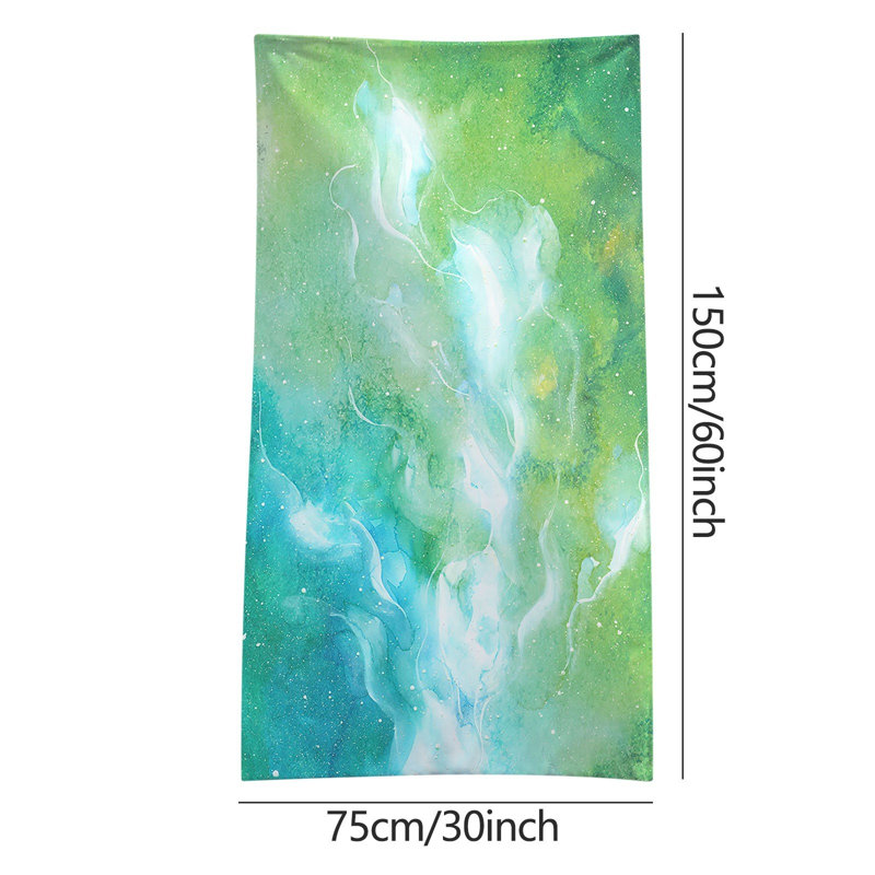 Serviette de plage en microfibre, serviette de bain ultra colorée, couverture de plage, serviette multi-usages pour les voyages et la piscine, 76 x 152 cm