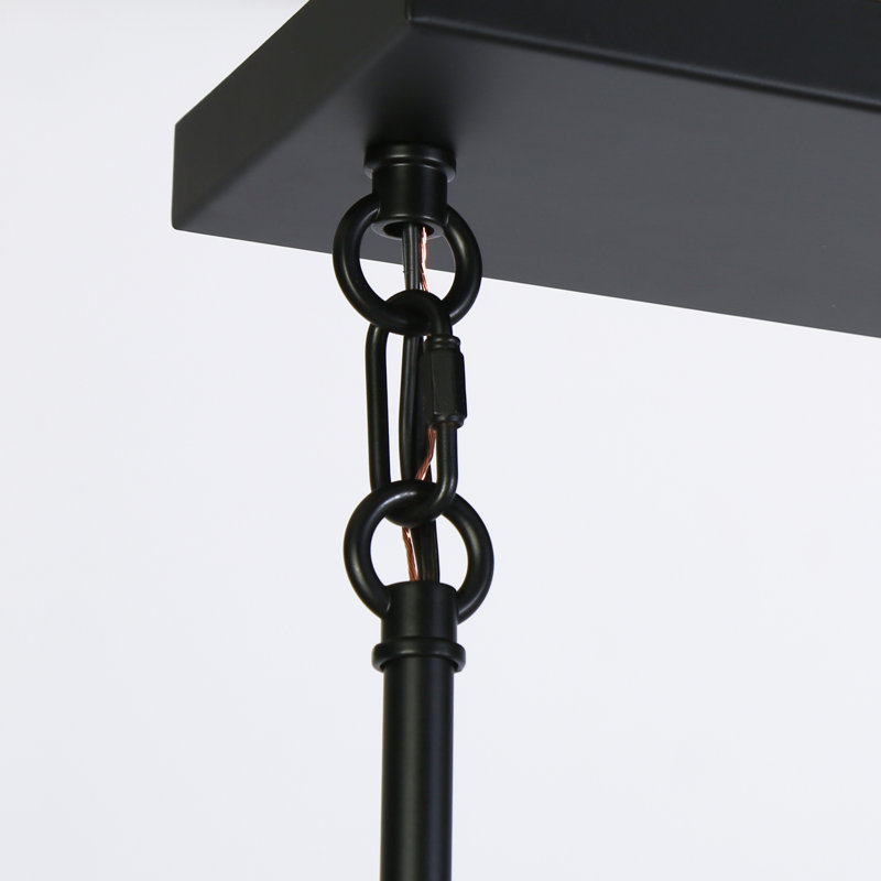 Luminaire suspendu pour îlot de cuisine moderne à 8 lumières l 55,1 po Angelise