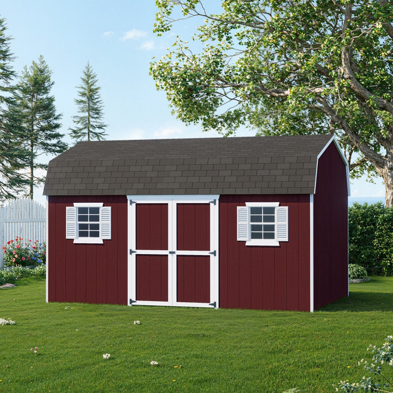 Value Gambrel Workshop Shed, 10x16 Without Floor