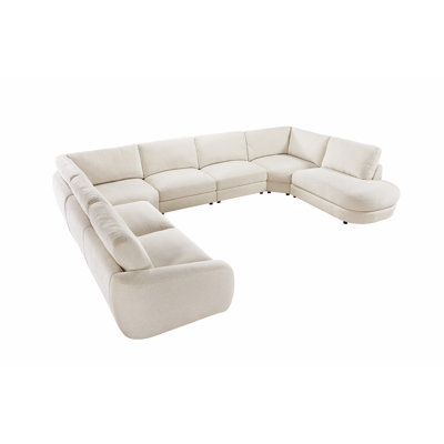 Upholstered Slope Arm Left-arm Modular U-sectional