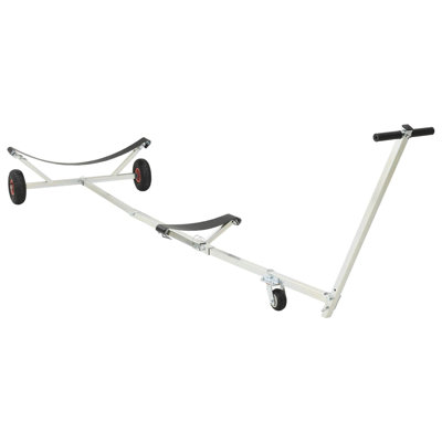 vidaXL Adjustable Boat Trailer with Pneumatic Tires 440.92 lb Load