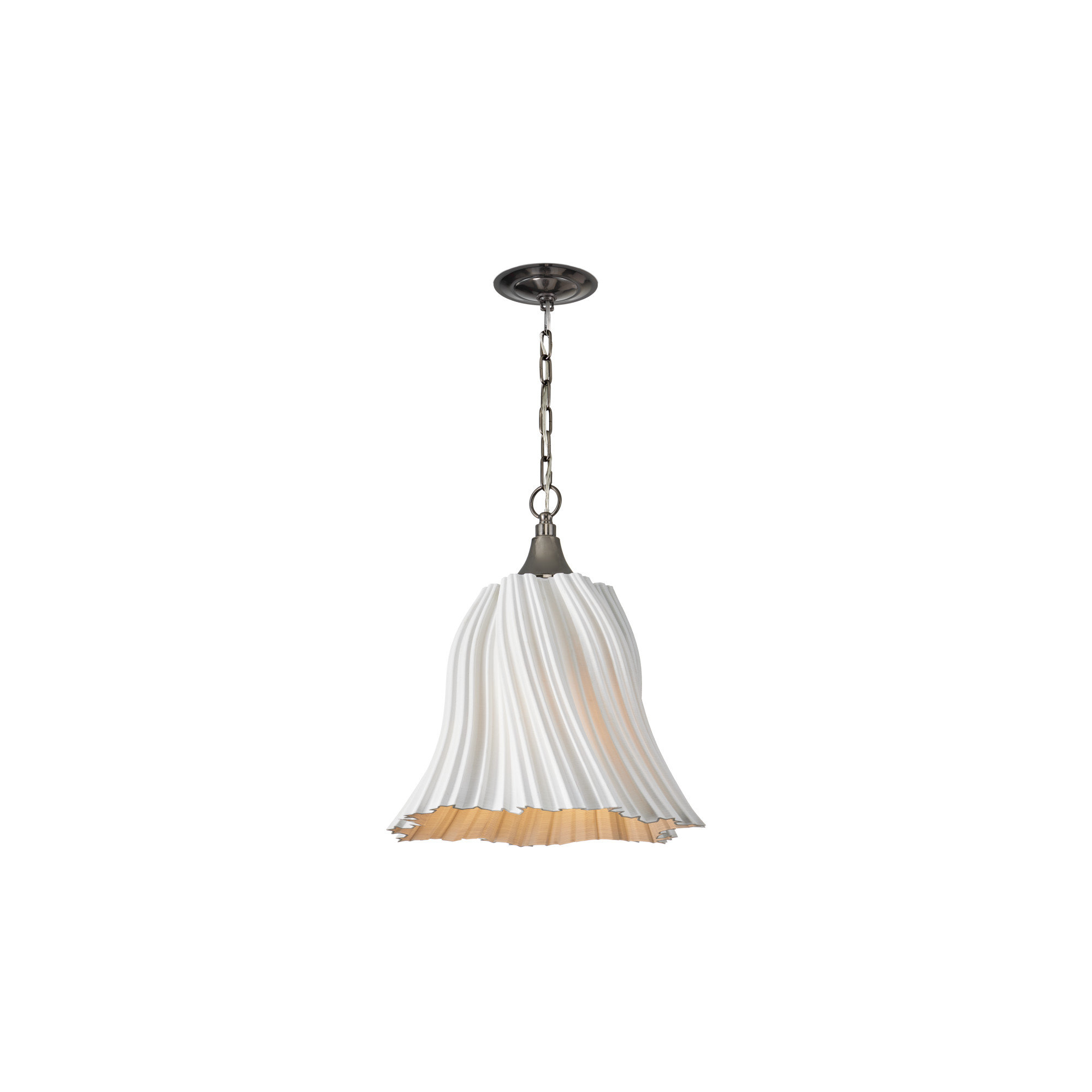 Twirl Single Light Porcelain Dimmable Pendant
