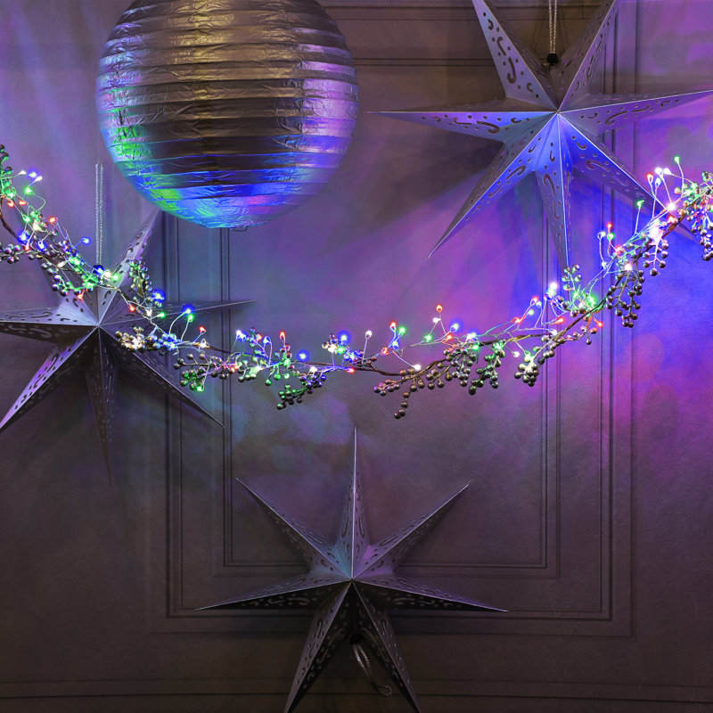 Electric Multicolor LED Fairy String Lights with Smooth Bulbs