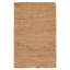 Tapis brun clair en jute tissé à plat à la main Padiham