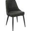 2 chaises de salle à manger grises - capitonnage élégant, élégant pour la zone 2 pièces rembourrée de mousse à dossier incurvé, option