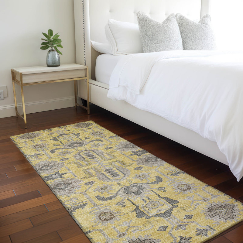 Alta Washable Oriental Indoor / Outdoor Rug, Runner 2'3" x 7'6"