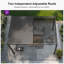 Pergola d'extérieur en aluminium mauve l 20 pi x P 10 po avec toit ajustable-122720958