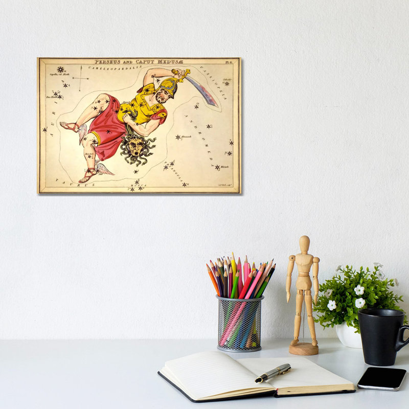Perseus And Caput Medusae by Sidney Hall - Wrapped Canvas Gallery-Wrapped Canvas Giclée, 20.32 cm H x 30.48 cm W