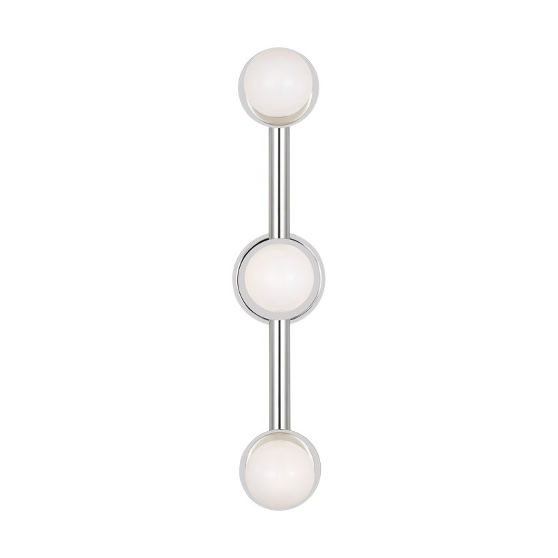 Nodes 3 - Light Vanity Light, Polished Nickel