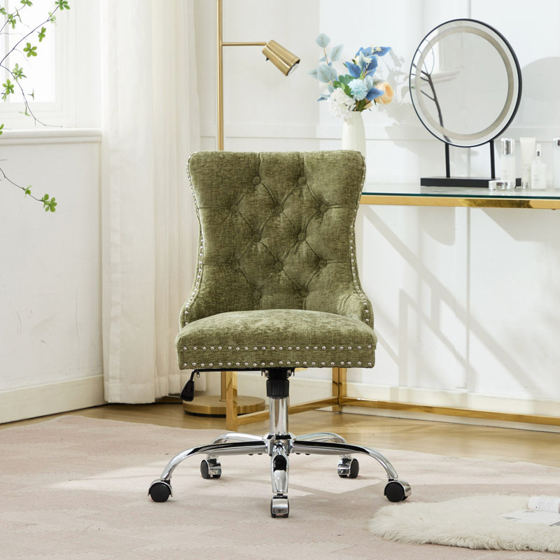 Chaise de bureau Furniture, Chenille vert