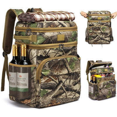 Ebern Designs 54L Backpack Cooler in Brown