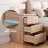 Wooden Nightstand with 3 Drawers-2128318310-2128318306