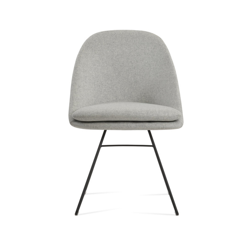 Chaise de salle à manger Avanos, Laine argentée