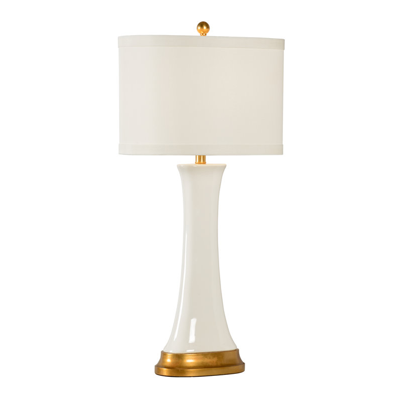 Table Lamp, White/Gold