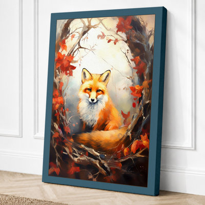 Fox In Autumn Light Boho - Print