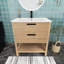 Meuble-lavabo autoportant simple 30 po avec plateau en céramique Alfiero-2129467576-2129467577