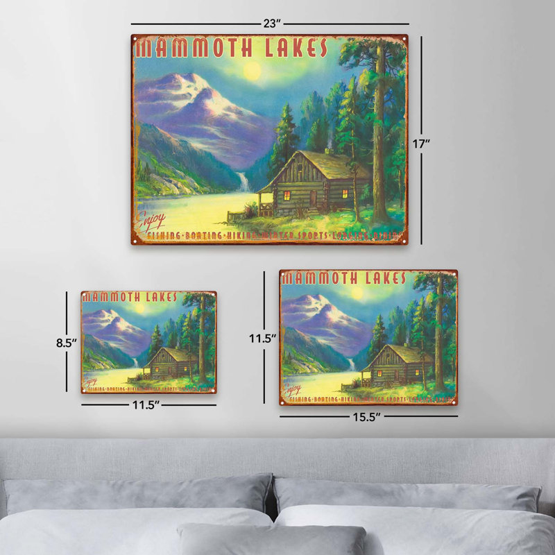 Chalet Mammoth Lakes, H 11,5 po x l 15,5 po x P 0,04 po