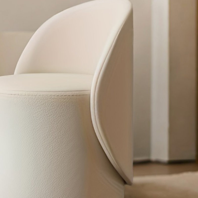 1pc, Bedroom Dressing Stool, Rotating Stool, Light Luxury Dressing Stool, Home Dressing Chair, Modern Backrest Dressing Table Stool