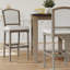 Tabouret 1PC avec siège et dossier rembourrés