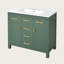 Meuble-lavabo moderne 36 po avec lavabo en céramique, 4 tiroirs, 2 armoires, structure en bois massif-532110160